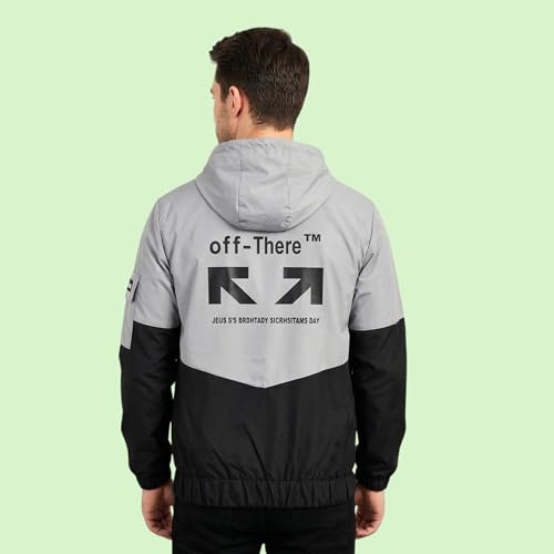Image of Wind Cheater For Men | Winter Jacket For Men Back Print | Light Weight Men Jacket (Pack Of 1)