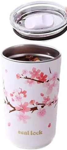 モンスイユ　ショコラ　ブタ　タグ付き 560ml ステンレススチール製 桜のサーマルマグ 蓋付き。二重壁の