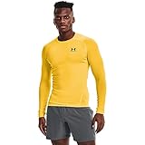 Under Armour Men's Armour HeatGear Compression Long-Sleeve T-Shirt , (790) Taxi / / Black , Large