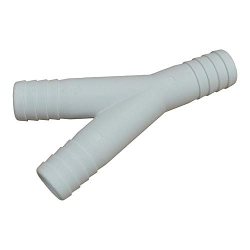 Plastic Y-Connector Hose Joining Fitting/Pipe Splitting Fitting, Boat Hose Connector (2, 25x25x25mm)