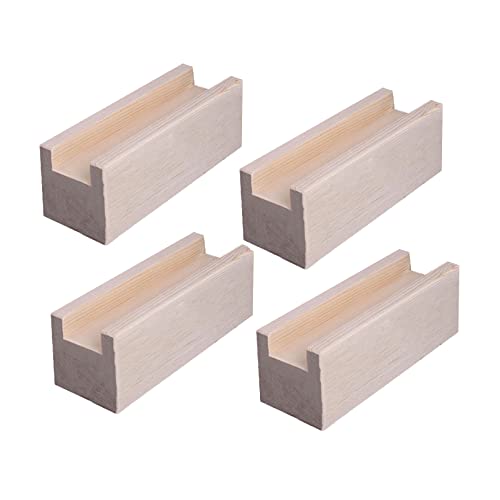 Elevador de Cama de Madera Maciza, Altura 5 cm Muebles de Madera Elevación Muebles Patas de Apoyo, Cojines Elevadores de Cama, Elevadores de Muebles Mesa Elevadora de Cama de Madera Escritorio (1,8 cm