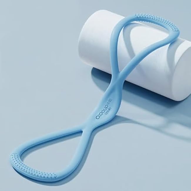 Resistance Bands, Figure 8 Exercise Bands for Women Men, Resistance Band for Working Out, Yoga Gym Fitness Pulling Rope with Handles, Safe, Ease of Use