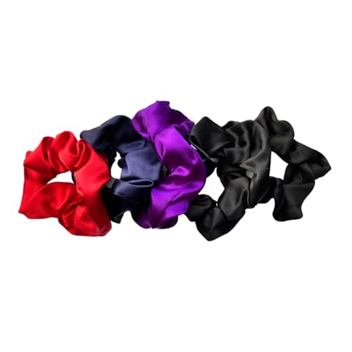 Satin Life Multi Color Lightweight Satin Scrunchies (5 Pack)