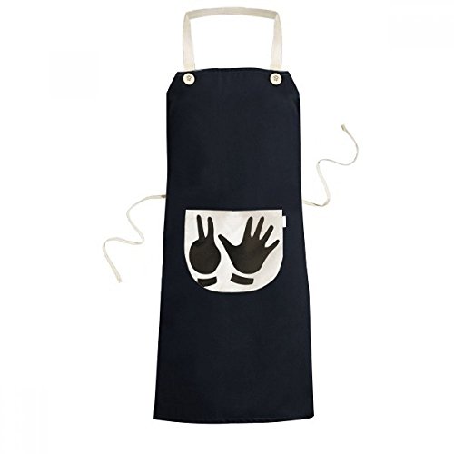 Tablier de cuisine bavoir noir 70cm x 67cm pour éviter les taches de graisse - 2