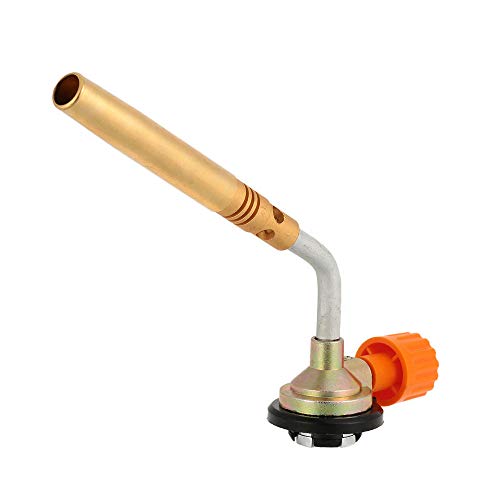 MASO - Torcia a gas butano a 1300°, bruciatore a mano per campeggio, saldatura, barbecue, in ottone, multifunzione, per casa, campeggio, officine, ecc