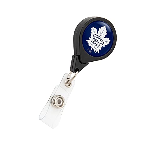Desert Cactus Toronto Maple Leafs Retractable Badge Holder NHL Team ID Reel with Ticket Clip for Lanyard, Work, School & Office Access