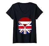 Photo Gallery donna lettonia bandiera britannica - lettone britain uk zipper maglietta con collo a v Photo Gallery donna lettonia bandiera britannica - lettone britain uk zipper maglietta con collo a v