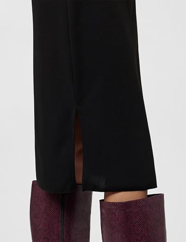 Image of ATHENA LIFESTYLE Black Solid Ribbed Bodycon Dress
