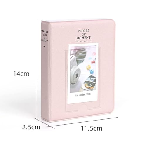 Image of ZENKO 64 Pockets Photo Album for Fujifilm Instant Mini 13 /12 /11 /9 /8 /SE /41 /99 /Evo /Liplay Instant Camera /Mini Link Printer, Polaroid Snap Touch Mint Zip Instant Camera Printer- Blossom Pink