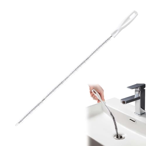 LACHT 1 Piezas Cepillo De Limpieza De Tuberías, Flexible Cepillo De Limpieza Para Desagüe, 45Cm Cepillos Para Tuberías Cepillo Limpiador De Conductos Para Desatascar Tuberías De La Cocina Y El Baño
