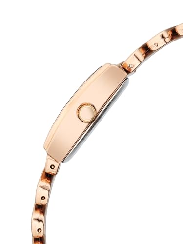 Image of Fastrack Vyb Showstopper with Quartz Analog Grey Dial Rose Gold Alloy Strap Watch for Girls - FV60112WM02W