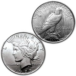 1925-S - PEACE DOLLAR - CHOICE UNCIRCULATED - SILVER DOLLAR