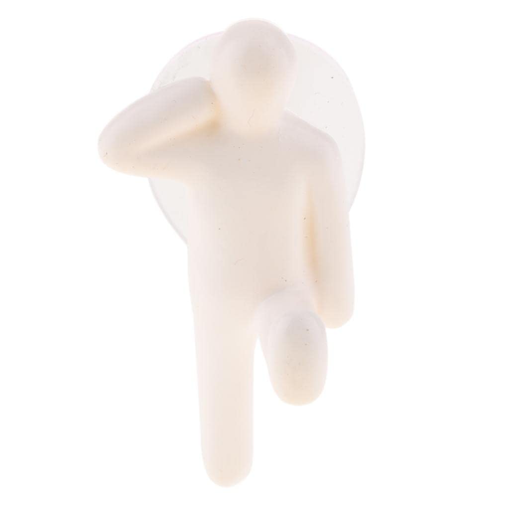 Neaxgeandx White, 8.5X4 Cm Multi-Color Towel Holder Hanger Suction Cup Hooks For Bathroom Kitchen