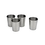 Fox Run 76427 Stainless Steel Toddler Training Cups 8 Oz Set of 4