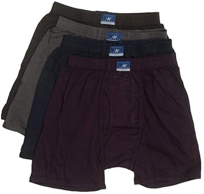 VIP Men's Cotton Trunk Underwear, Pack of 4, Multicolor, Size 90cm