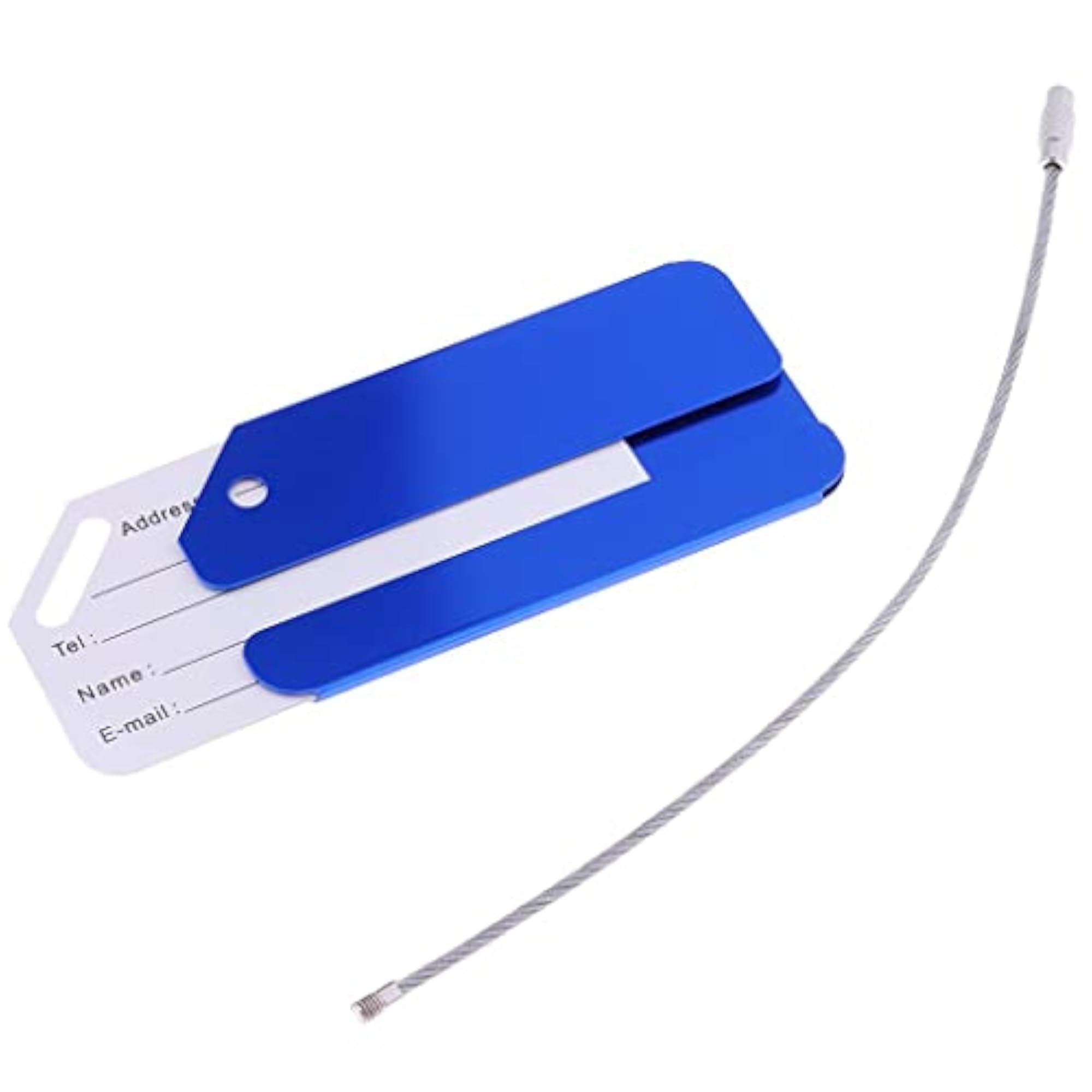 Metal Luggage Tag Card, Windmill Design