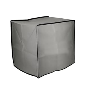 kwmobile Cover Compatible with Philips Essential Airfryer XL Cover - Air Fryer Dust Cover Protective Case - Light Grey