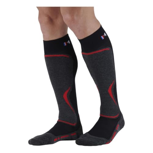 Chaussettes de ski Monnet Access2 avec renforts tibia anti-pression et isolation