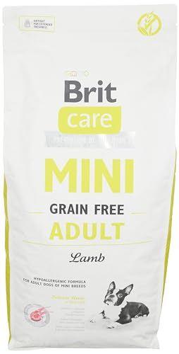 Brit Care Mini Adult Agnello - Ipoallergenico e Grain Free - Per cani di piccola taglia - 7 Kg
