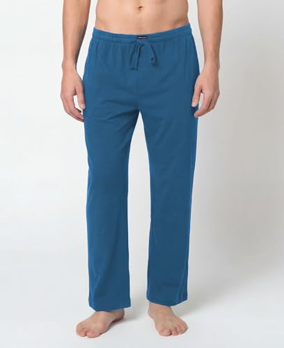 Image of Andrew Scott Men's Cotton Lounge Pants | Sleep Pajama Bottoms| Multi Packs | Drawstring & Pockets