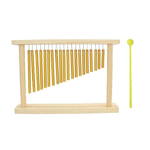 Wind Chime Tafelblad Bar Chime 20 Tone Bars Single-rij Muzikaal Percussie Instrument met Houten Frame Mallet voor… - Image 6