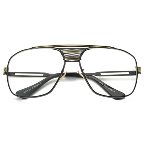 Monturas de metal negras unisex para gafas graduadas modernas
