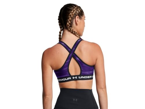 Image of Under Armour Crossback Mid Impact Heather Bra