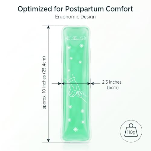 Image of Postpartum Ice Pack, Hot and Cold Pads for After Delivery Essentials, Gel Cooling Pad, Fast Pain Relief Convenient for Perineal Recovery Helps Reduce Swelling (Green, Hand Pattern)