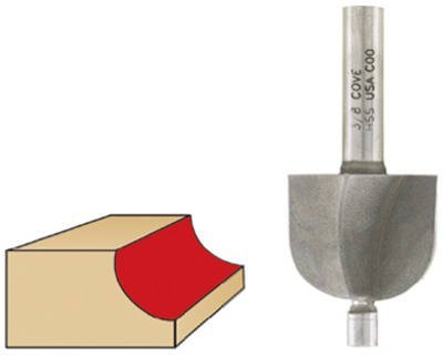 Fraise à défoncer HSS Cove 1/4" Vermont American 22117 pour le rainurage précis du bois