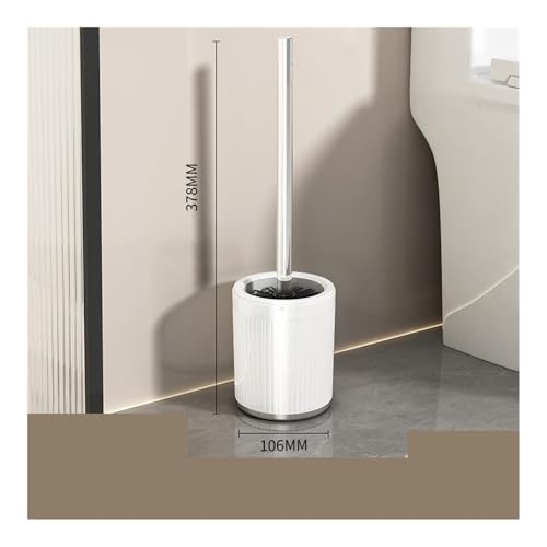 Brosse de nettoyage WC rouge et sa base compacte pour optimiser vos petits espaces - 3