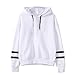 Produktbild LANGPIAOEZU Damen Mit Kapuze Lose Langärmeligen Pullover (Color : White, Size : M)