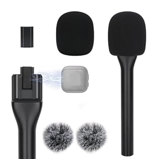 The interview mic handle with metal plate, making it compatible with magnetic lavalier mics the DJI Mic 3. Necessity - The DJI mic interview go handheld adapter is aesthetically pleasing and very convenient to use. It can help avoid awkward moments d...