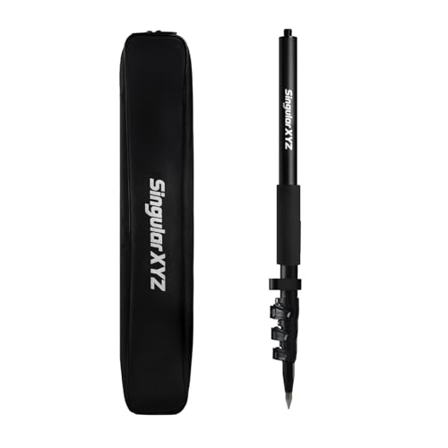 SingularXYZ Aluminum GPS Rover Rod Telescopic Survey Pole for Land Surveying & Engineering – RTK GPS/GNSS Accessory for Surveying and Measuring Poles(5.91ft/1.8m)