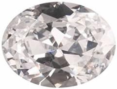 WireJewelry 8x6mm Oval White Cz - Pack of 1