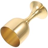 GLEAVI Messing Opferbecher Fußbecher Ritual Trinkbecher für Buddhistische Opfergaben und Altarverehrung Leicht und Handlich mit Elegantem Design für Gebetszeremonien