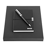 Hugo Boss Juego de bolígrafo Gear Icon y bloc de notas A6 Elegance Storyline en caja de regalo, HPBM252A