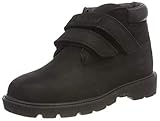 Timberland Timberland Unisex-Kinder Double Strap Hook & Loop Waterproof Chukka Boots, Schwarz (Black Nubuck), 21 EU
