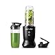 nutribullet Ultra NB1206MB, Mixer mit Tritanbehälter, Edelstahl-Mahlklingen, Elektrischer Smoothie-Mixer, 900ml und 700ml Behälter, 2 To-Go-Deckel, 1200W, Grau