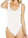 Mangopop Women's Basic Bodysuits Jumpsuits Black (Medium, Backless Bodysuits - White)