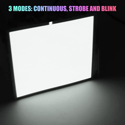 Image of Electroluminescent EL Panel Light, DIY EL Light Cuttable Paper for Decoration /Cosplay /Funny Birthday Parties /Horror Theme Parties /Pumpkinhead,Yellow (10cmx10cm)-1PCS (1, White)