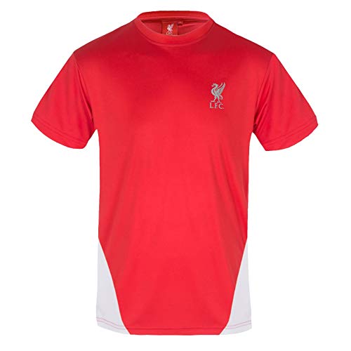 Liverpool FC   Camiseta Oficial de Entrenamiento   para Hombre   Poliéster   Rojo/Blanco   M