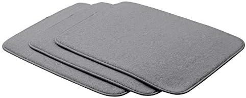 Amazon Basics Drying Mat - 41x46cm / 16x18" - Charcoal, 2-Pack
