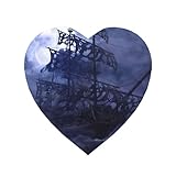 Imanes de nevera con diseño de barco pirata, luna llena, accesorios magnéticos duraderos para el hogar, oficina, pizarra blanca, taquilla