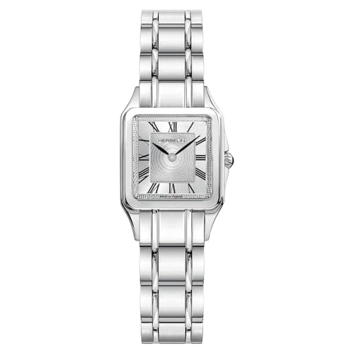 Michel Herbelin Femme 17457/B01 montre quartz acier rectangulaire