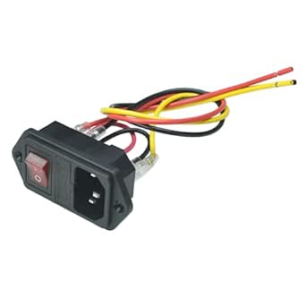 Amazon.com: 2‑Pack IEC320 C14 Power Inlet Module with Fuse and Rocker ...