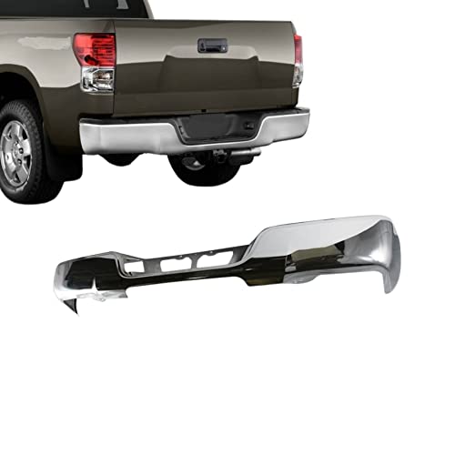 Titanium Plus Autoparts 2007-2013 Compatible With Tundra Rear Bumper Face Bar TO1102244 CHROME