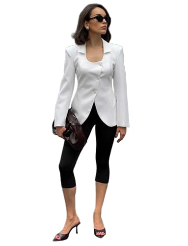 Blazer femme chic et décontracté à bouton unique pour le bureau