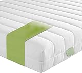 Ergonomische 7-Zonen Kaltschaummatratze | Härtegrad 2 und 3 (H2 & H3) | Rollmatratze I 90 x 190 cm