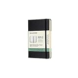 Moleskine Classic 18 Month 2021-2022 Weekly Planner, Hard Cover, Pocket (3.5" x 5.5"), Black