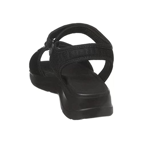 SANDÁLIA FEMININA PAPETE DIJEAN 330 ORTOPÉDICA COM REGULAGEM Cor:Preto;Tamanho:36